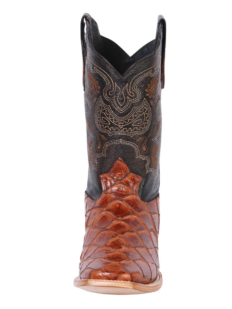 El General Western Wear - Wholesale Cowboy Boots - Men's - El General Rodeo Boot - Imitación  Pirarucu - Cognac 417933