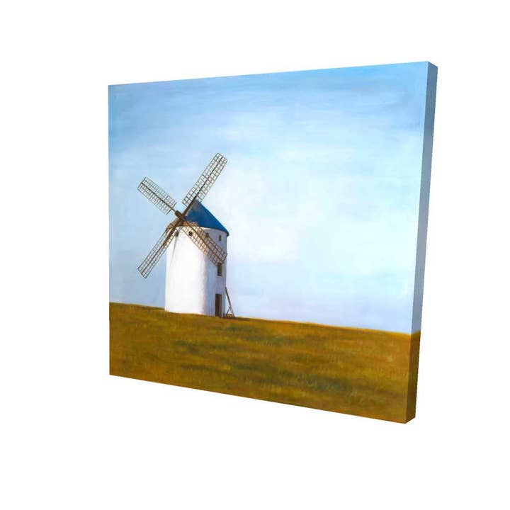 Big Windmill Living Room Canvas - Landscape Home Decor Art for wholesale by BEGIN HOME DECOR