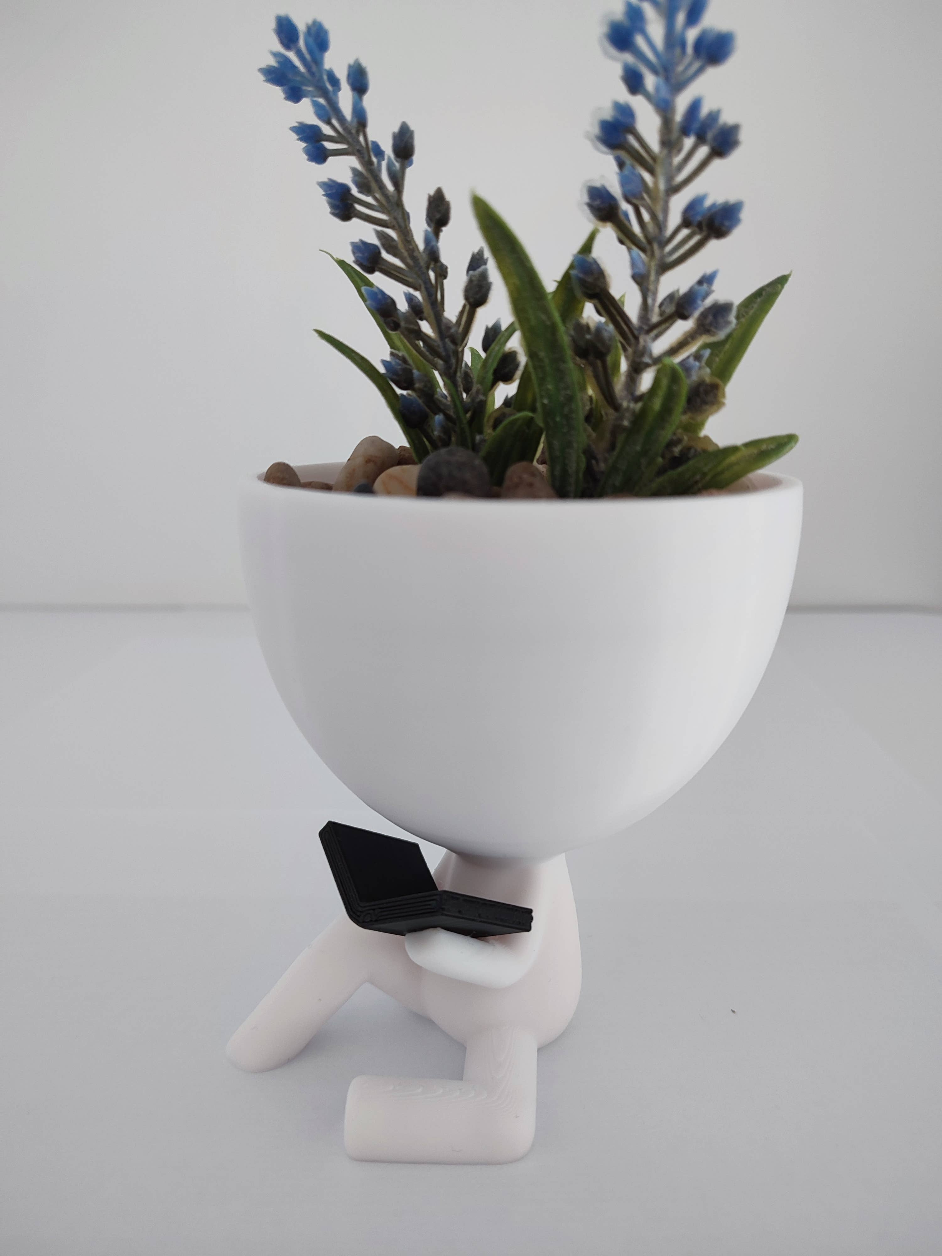 3DROOTS - Wholesale Plant Pot - Person pot with book - Robert plant - Planter.4