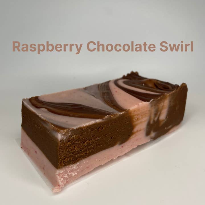 Nick's Wicked Tasty Fudge LLC - Wholesale Fudge - Raspberry Chocolate Fudge (1/2 lb Pakcage)