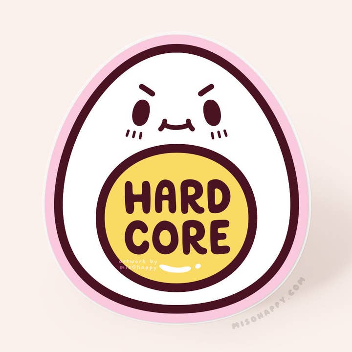 MIS0HAPPY - Wholesale Sticker - "Hardcore Egg" Sticker0