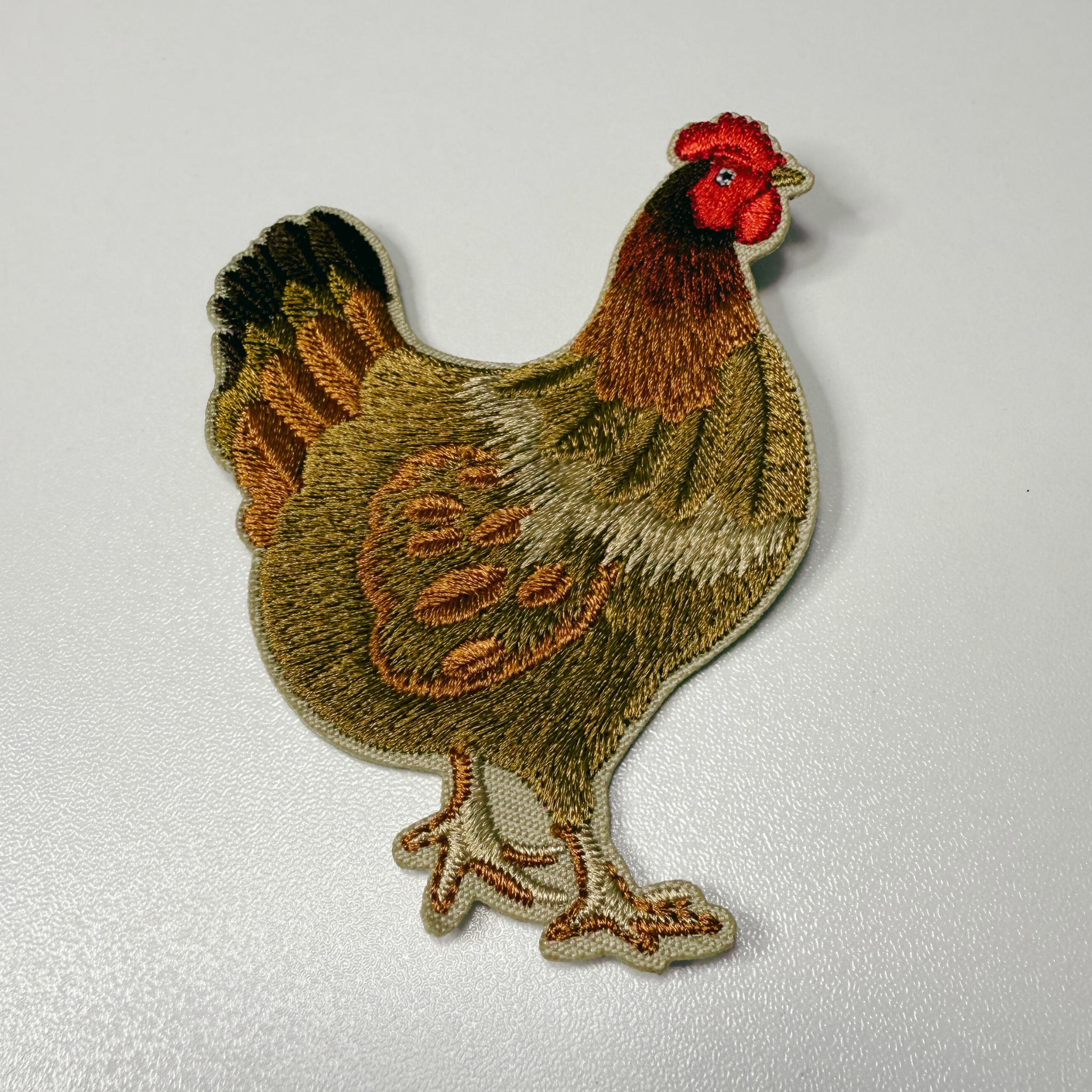 TEELUX - Wholesale Patch - 3" Chicken -  Embroidered Hat Patch3
