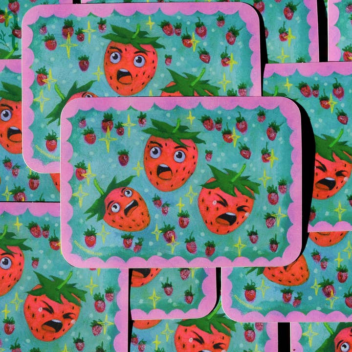 Sour Fruit Series // Sour Strawberry for wholesale by Michelle Tuttle Studio