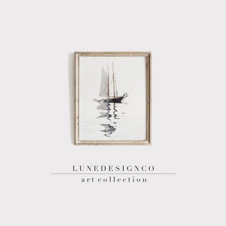 Sailing Print for wholesale by Lunedesignco