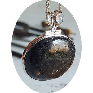 Pingente de Pedra de Prata - Jaspe Galáxia Estelar, Mn por atacado de Crystal Earth Sterling