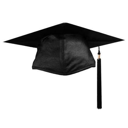 Glänzende schwarze Graduation Cap und Quaste für den Großhandel von Cap and Gown Direct