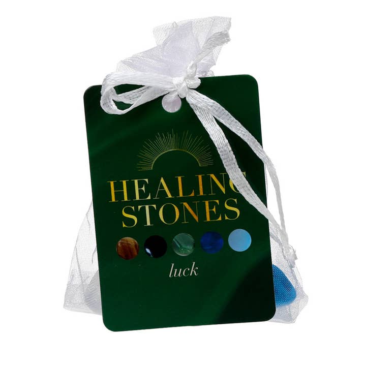 Puckator Ltd - Wholesale Spiritual Stone/Crystal - Set of 5 Luck & Wealth Stones