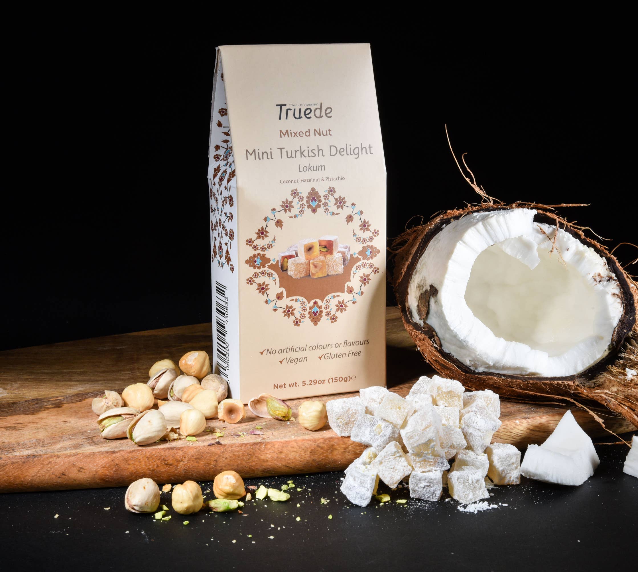 Truede - Wholesale Snoepjes met chocolade - 150g mini Turks fruit met gemengde noten0