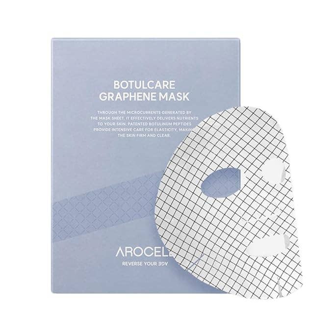 Glowiss - Vente Masque pour le visage - Masque Graphène Botulcare AROCELL 5 Feuilles0