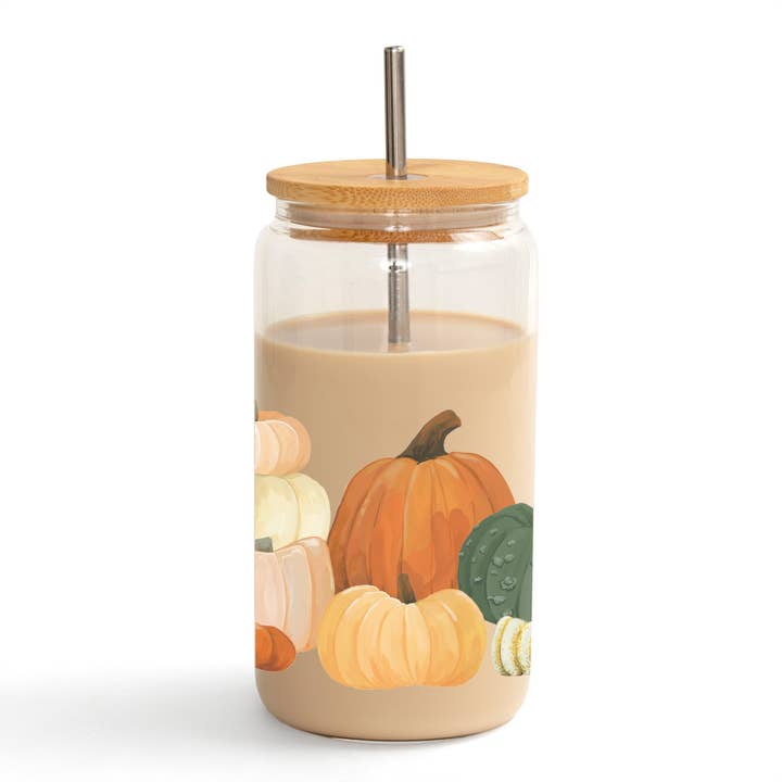 1canoe2 | One Canoe Two Paper Co. - Wholesale Drinking Glass/Cup - Pumpkins Glass Can1