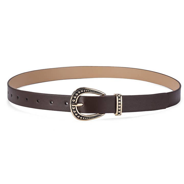 Lily Clothing - Wholesale Belt - Women's - Personalized vintage pin buckle solid color women's belt