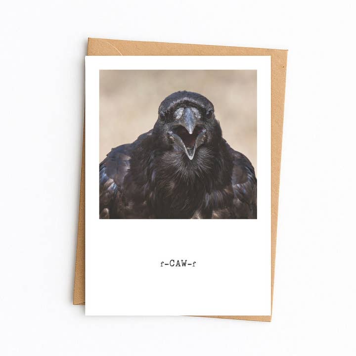 Dyreliv & Natur tema kort. Upassende sjov Ravn for engroshandel hos Elster Photography/Big Picture Greetings