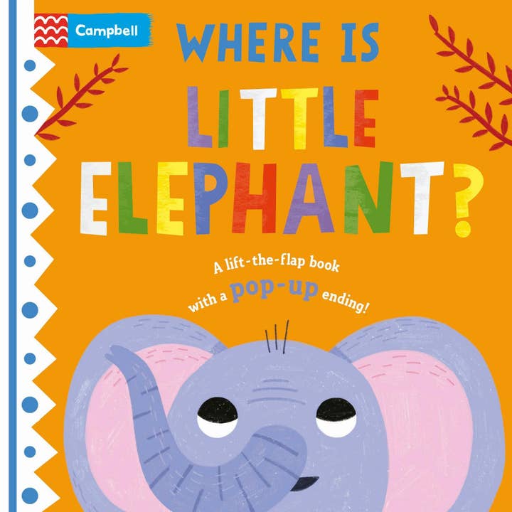Macmillan Publishers - Wholesale Baby & Toddler Book (0-2) - Where Is Little Elephant? Lift-The-Flap Pop-Up Book