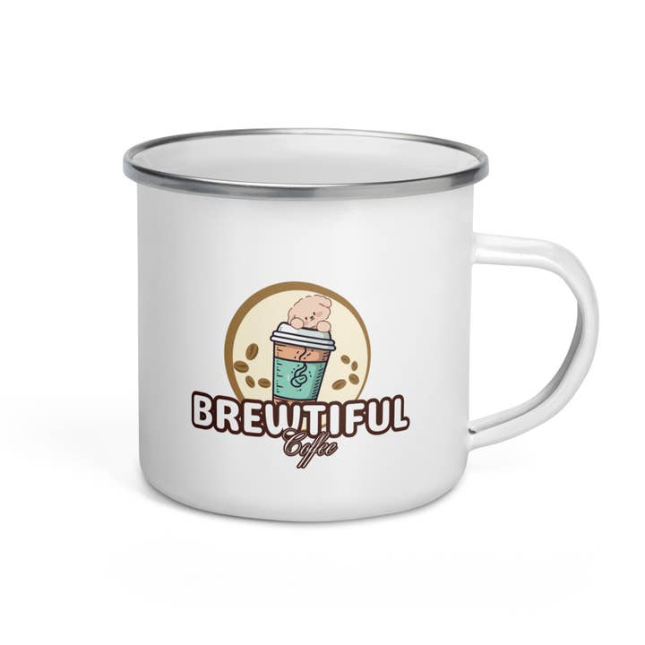 Mug en émail pour la vente par Brewtiful Coffee