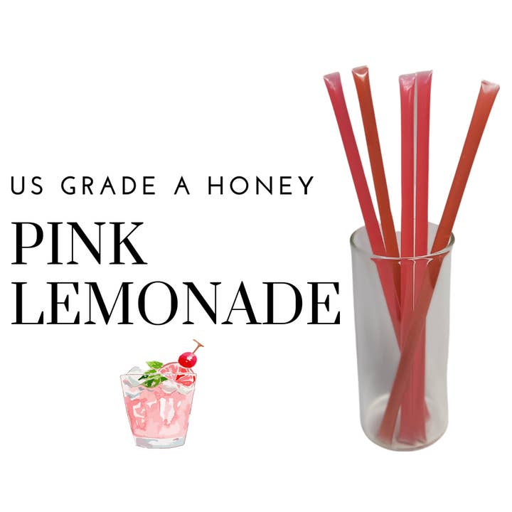 Candy Barn Express - Wholesale Honey - Bee Krazy Honey Sticks - Pink Lemonade 50 ct Refill Pack1