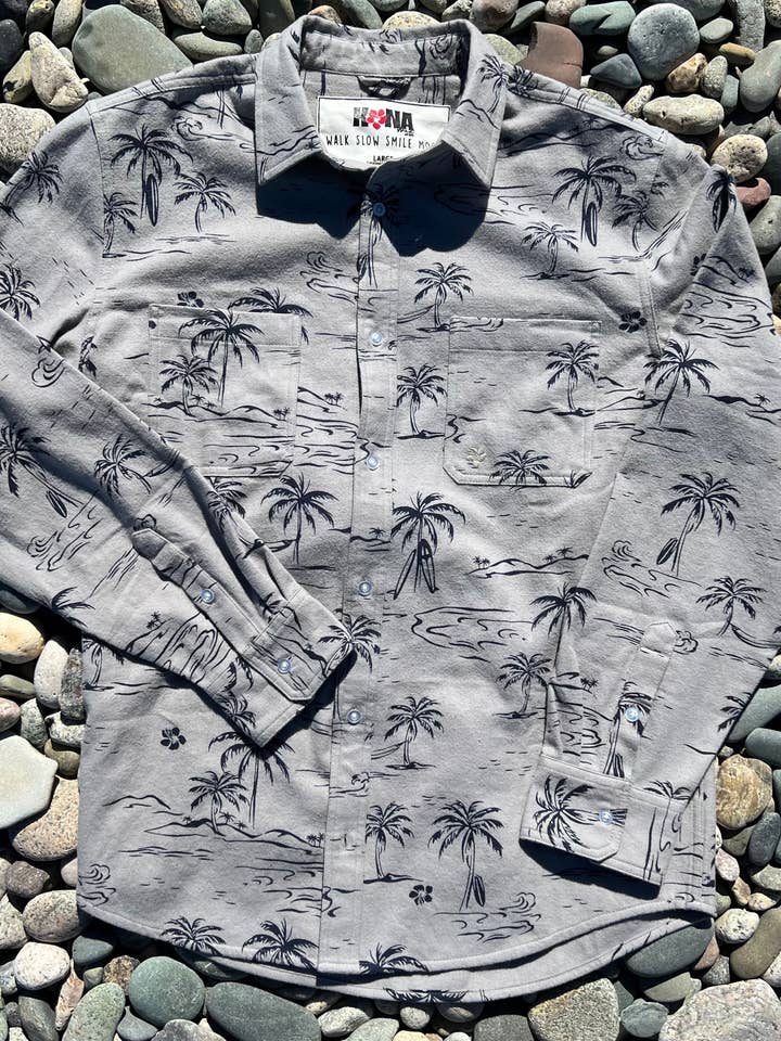 Island Time Grey Flannel for wholesale by Kona Brand
