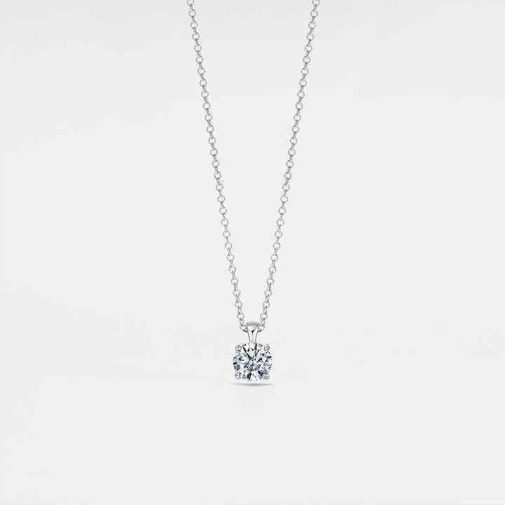 Perimade & Co. LLC – wholesale Hänge-/berlockhalsband – Solitaire Moissanite hänge halsband i 925 Sterling Silver2