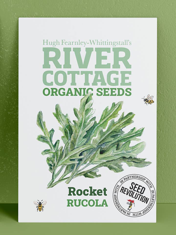 Organic Rocket Seeds Rucola | River Cottage Salad Crop for wholesale by Seed Revolution