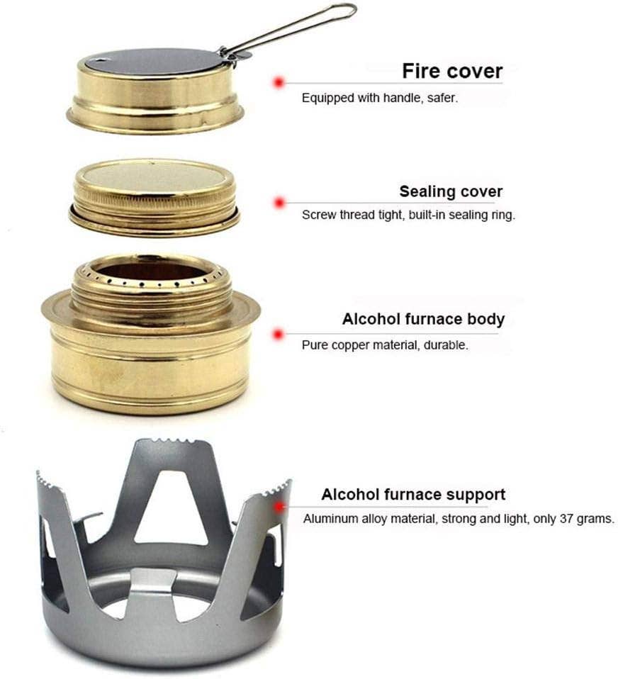 VIGOR - Wholesale Stove/burner cover - Mini Alcohol Stove for Outdoors Backpacking Lightweight Port5