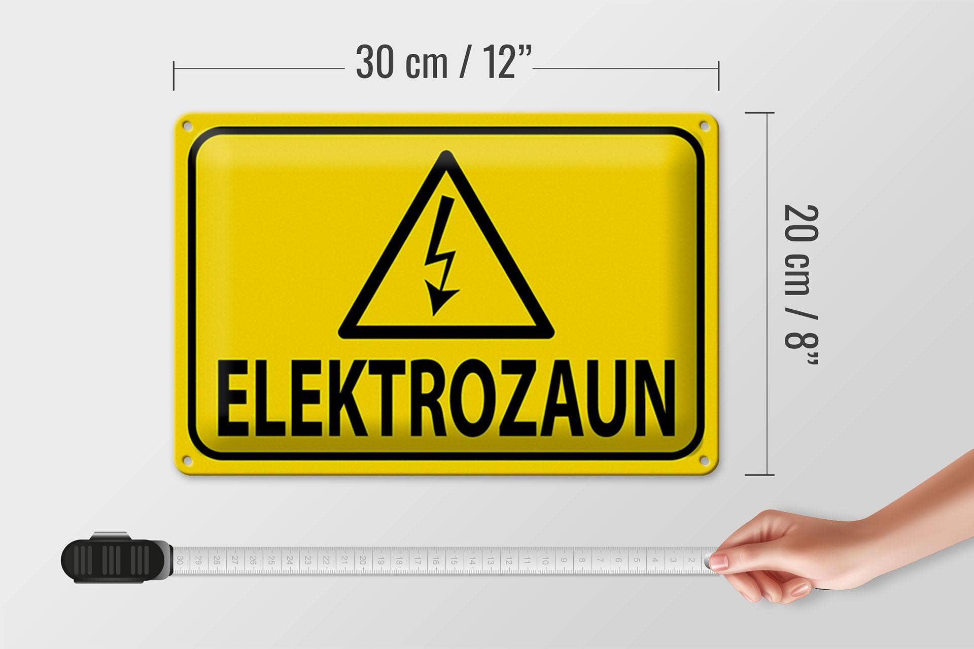 Femer - Wholesale Sign - Tin sign note 30x20cm electric fence warning sign caution decorative sign tin sign4