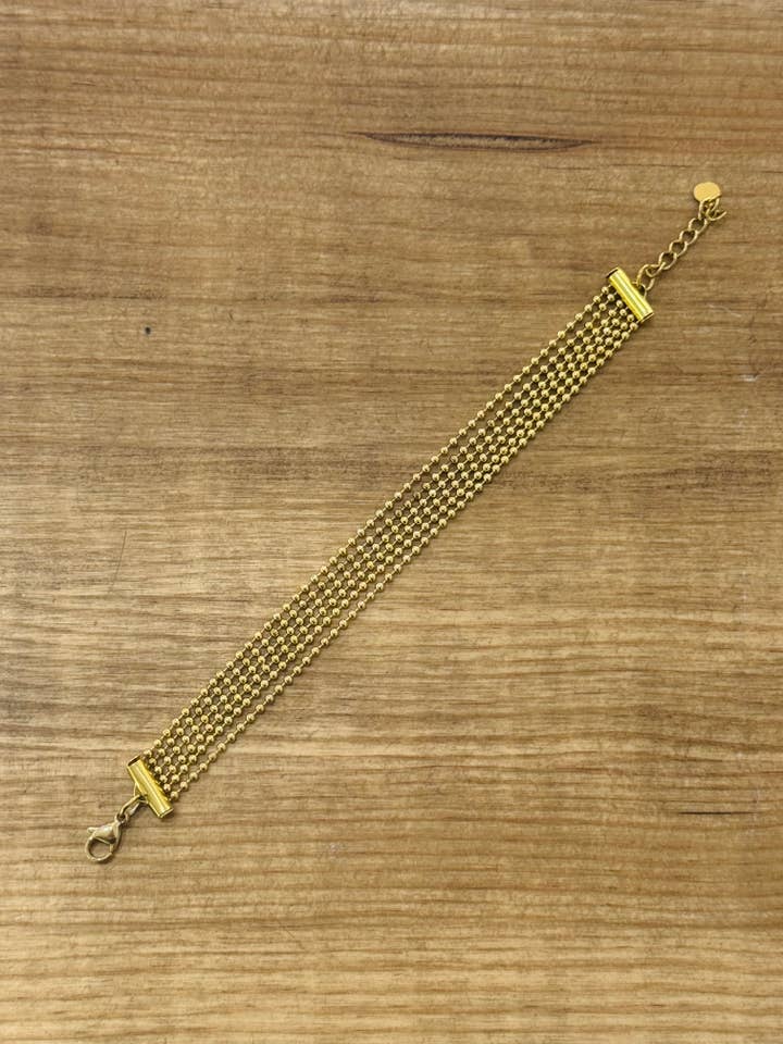 Pulseira Multichain de Aço Inoxidável Maxim por atacado de Cassette Barcelona