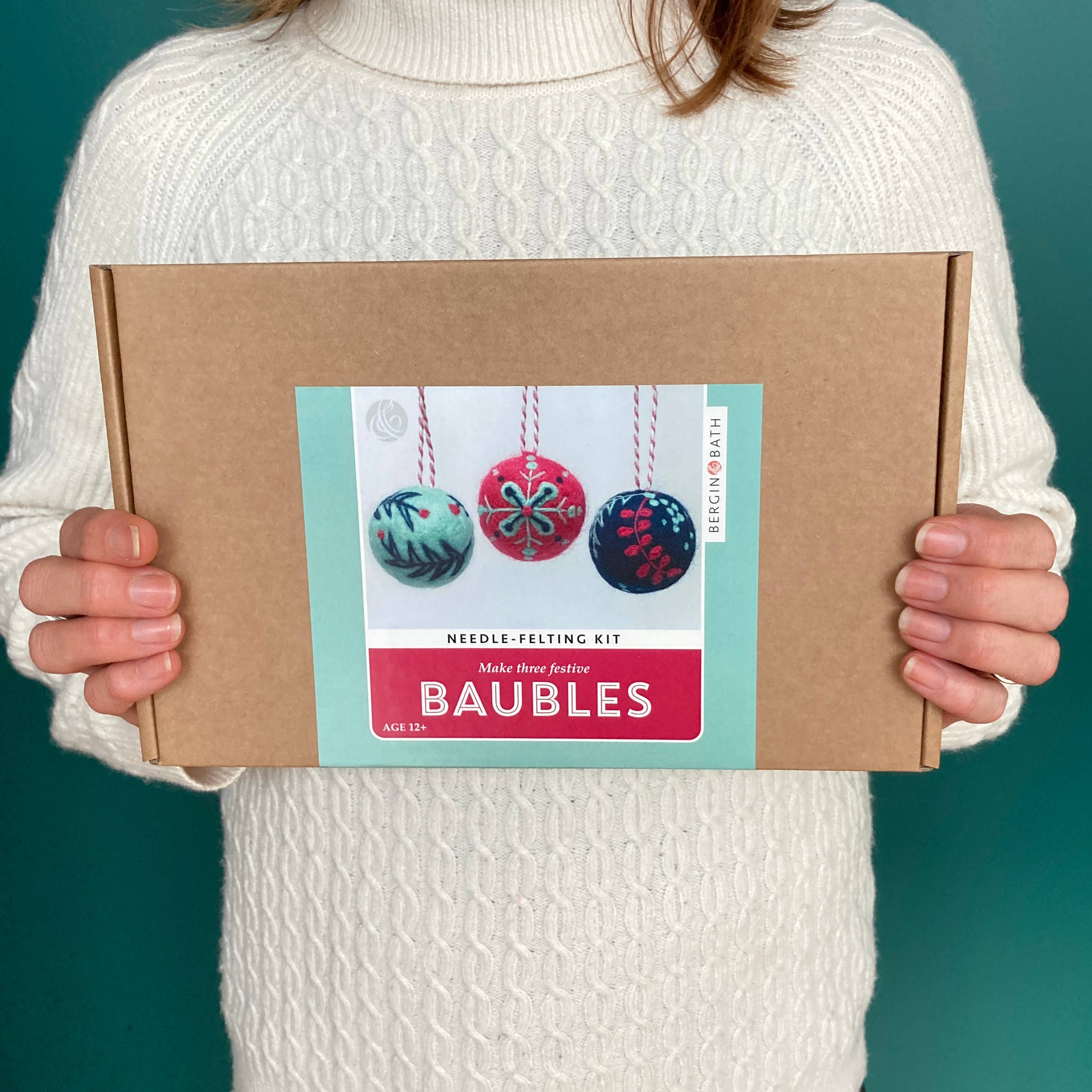 Bergin & Bath - Wholesale Doe-het-zelf-knutselset - Naaldvilten kit - kerstballen9