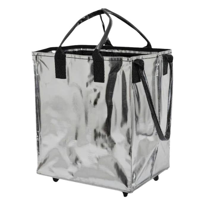 Queens Designs - Wholesale Grocery/Shopping Bag - Large Reusable Rolling Bag