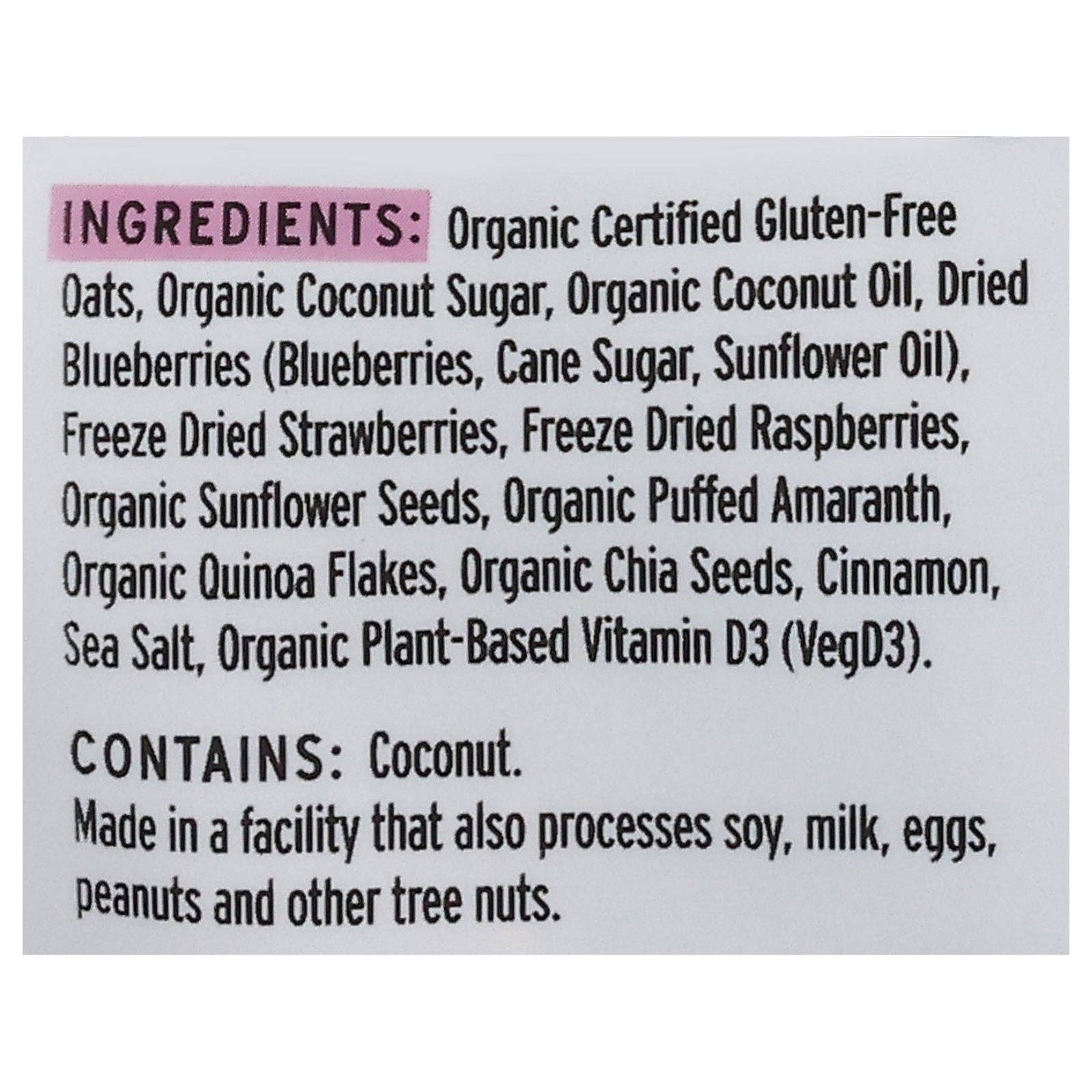 Everyday Supply Co - Wholesale Granola - Purely Elizabeth - Gran Og3 Anct Berry Crisp - CS of 6-8 OZ2