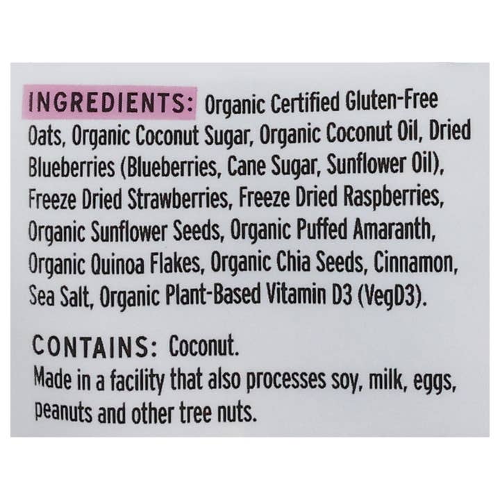 Everyday Supply Co - Wholesale Granola - Purely Elizabeth - Gran Og3 Anct Berry Crisp - CS of 6-8 OZ2