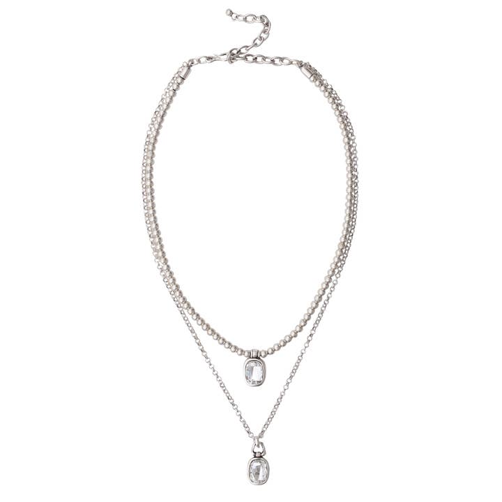 Chanour - Wholesale Pendant/Charm Necklace - Handmade Crystal Pewter Necklace - 3890