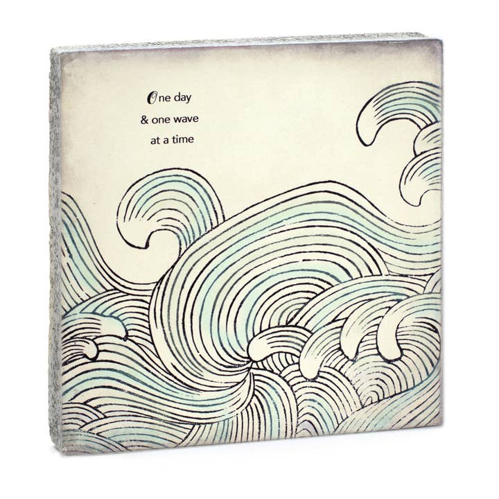 Art Block - Lost & Found - One Wave At A Time for wholesale by Cedar Mountain Studios
