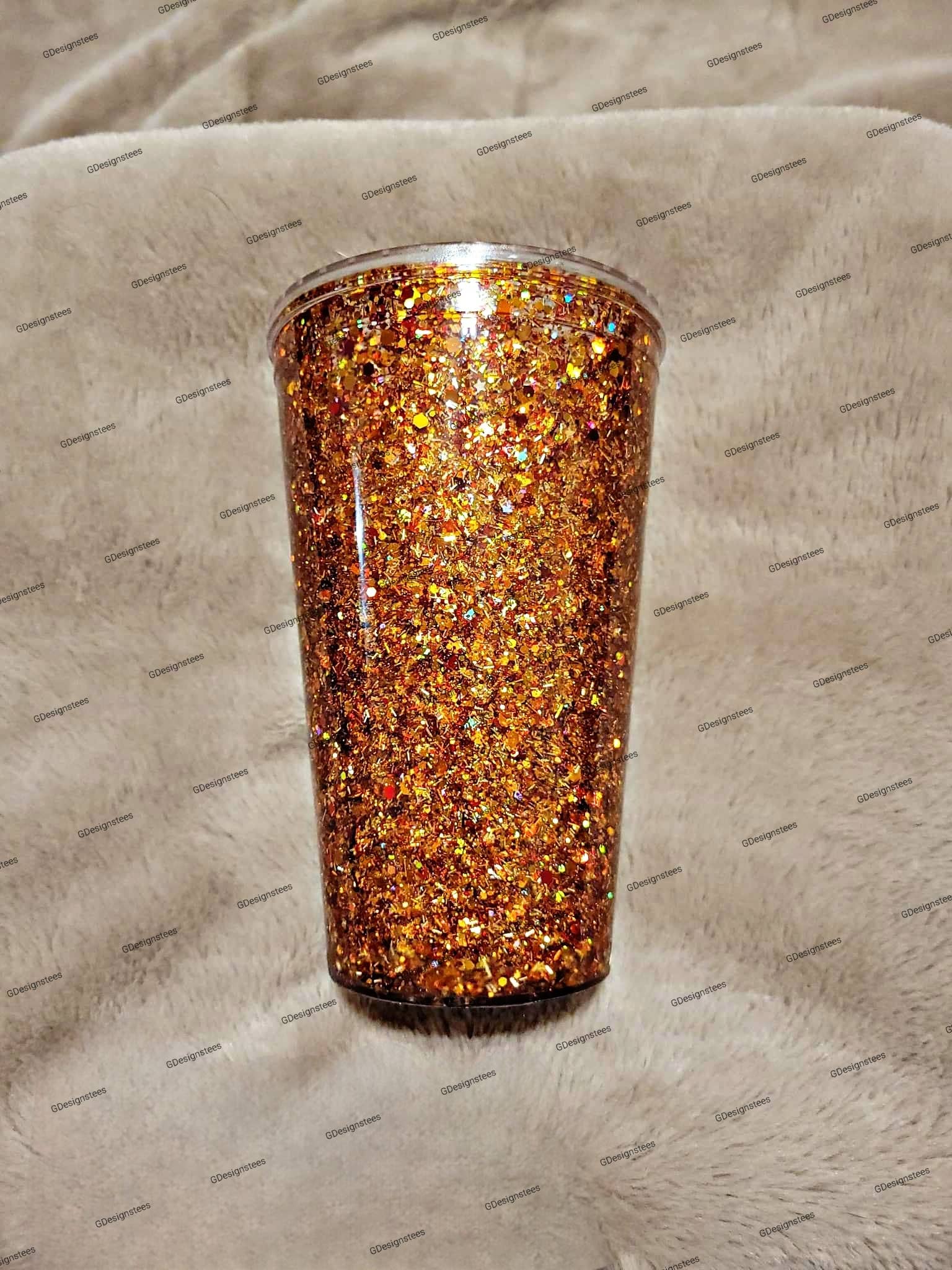 GDesignstees - Wholesale Insulated Mug/Tumbler - Fall Bronze Snowglobe Tumbler, Glitter Tumbler, Coffee Mug2
