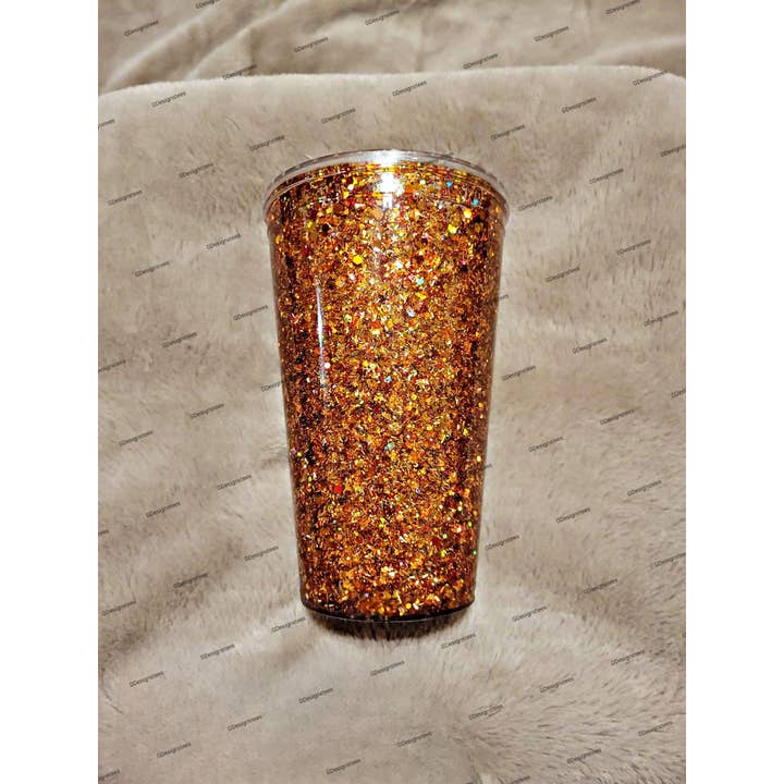 GDesignstees - Wholesale Insulated Mug/Tumbler - Fall Bronze Snowglobe Tumbler, Glitter Tumbler, Coffee Mug2