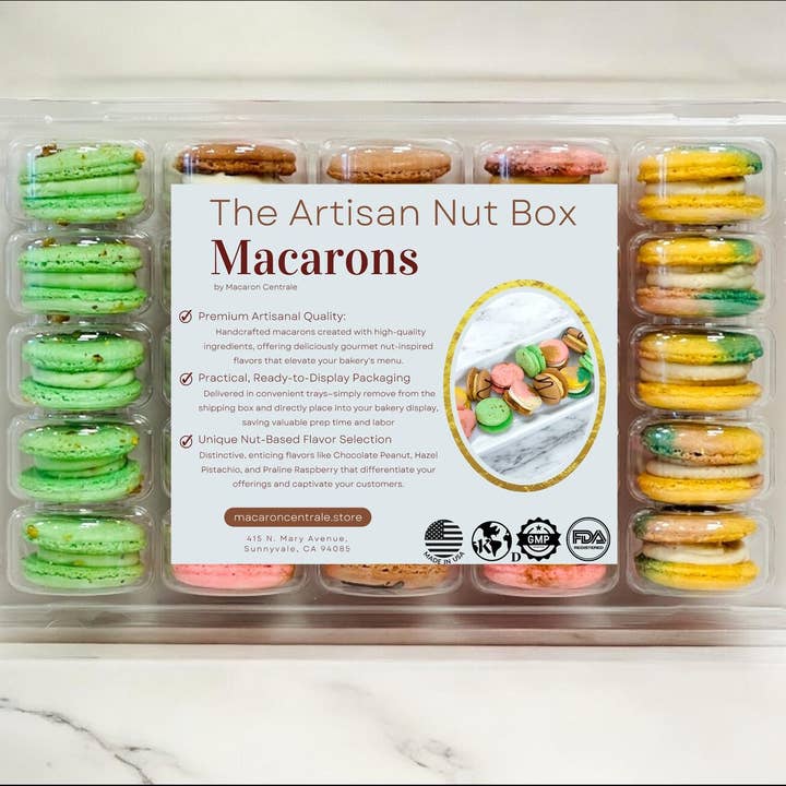 macaron centrale - Wholesale Cookie - Artisan Nut Delight French Macaron Assortment 3
