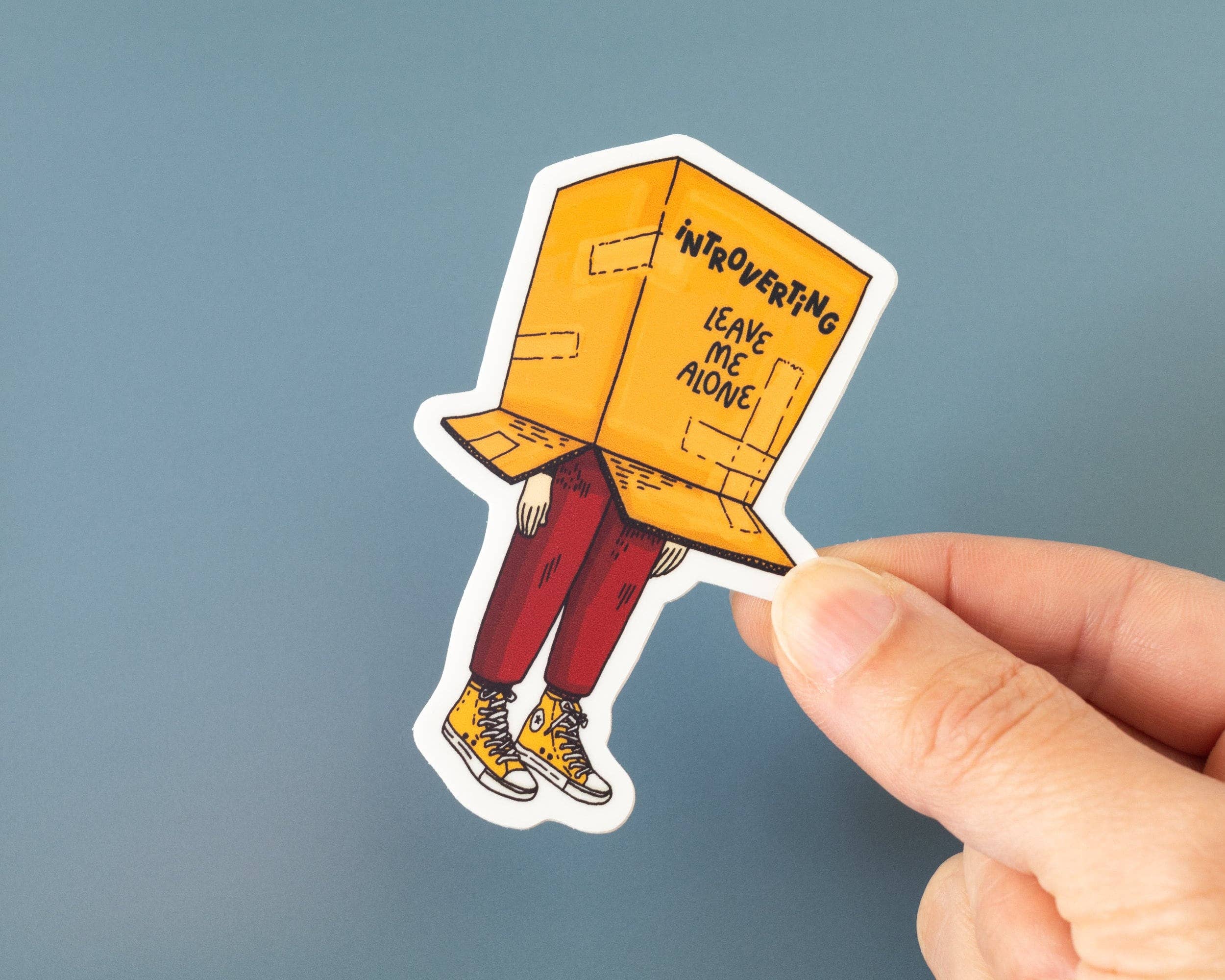 RippleSplash Studio – Engroshandel Klistermærke – Sjov introvert klistermærke4