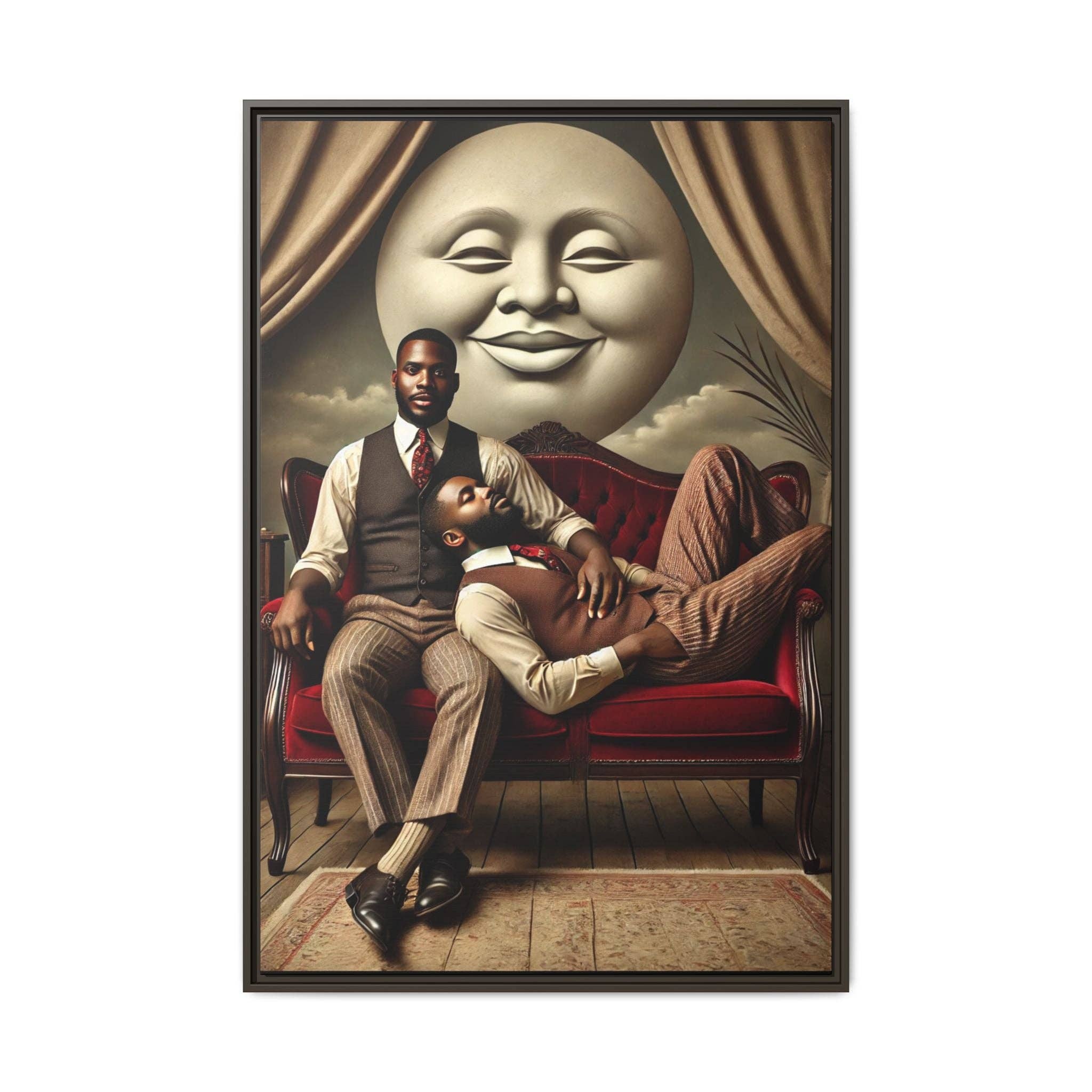 Walt & Pete - Wholesale Art Print - Missing Art Studies - Man In The Moon 00610