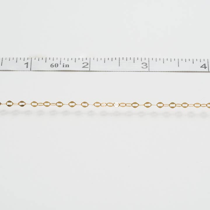 Platte ovale ketting voor wholesale door coco + peach jewelry