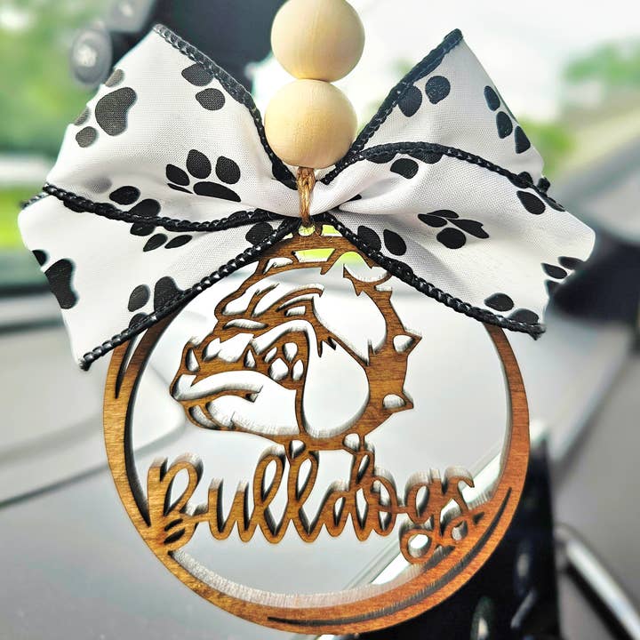 BD Lasers INC. - Vente Breloque décorative pour voiture – unisexe - Porte-clés Mascotte Bulldog Esprit de Rentrée Scolaire2