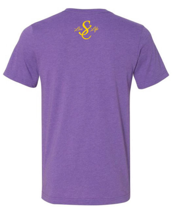 Purple Tiger Claw Short Sleeve Tee for wholesale on Faire2
