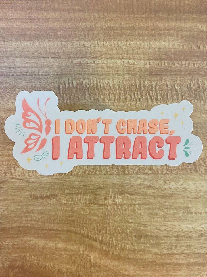 Pegatina No persigo, atraigo para venta al por mayor de Emacity Threads