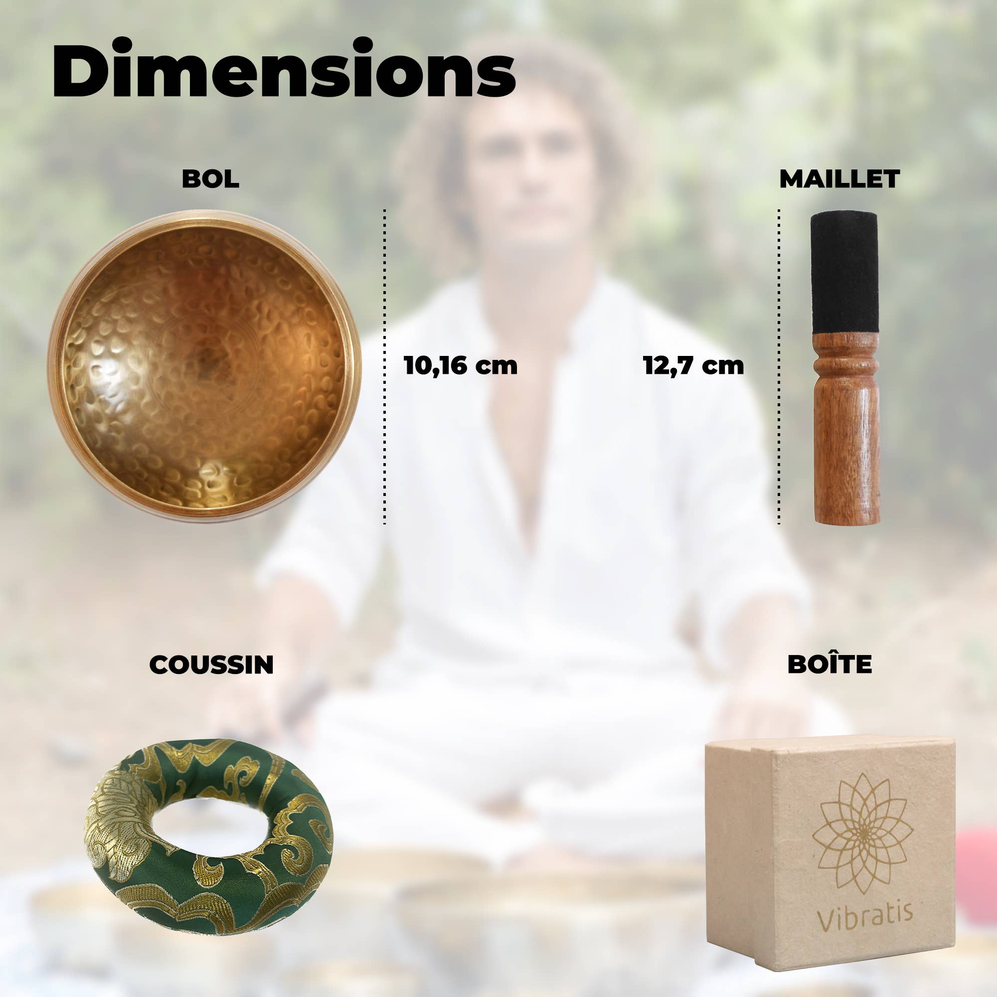 Vibratis - Wholesale Meditation Supplies - Handcrafted Tibetan hammered bowl - Made in Nepal3