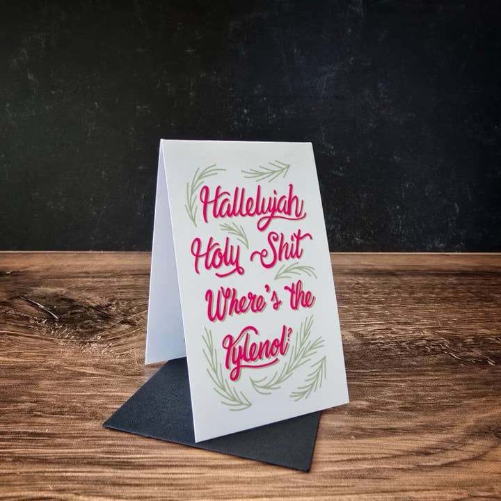 Mini Greeting Card: Christmas Vacation for wholesale by Holly L'Oiseau