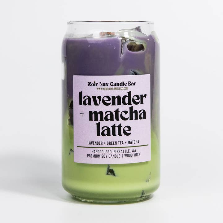 Iskold lavendel matcha latte for engroshandel hos Noir Lux Candle Co