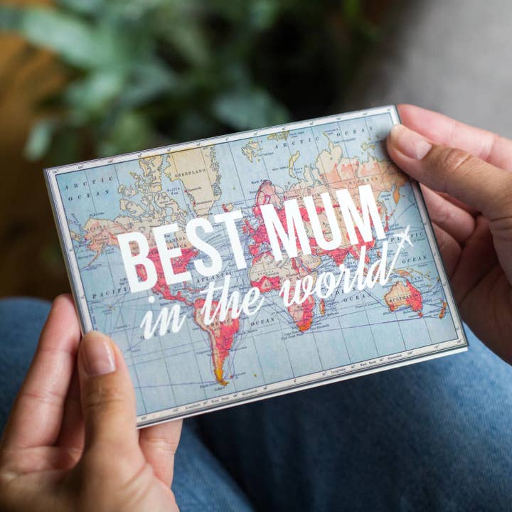 'Best Mum In The World' Card for Mum for wholesale by Of Life & Lemons