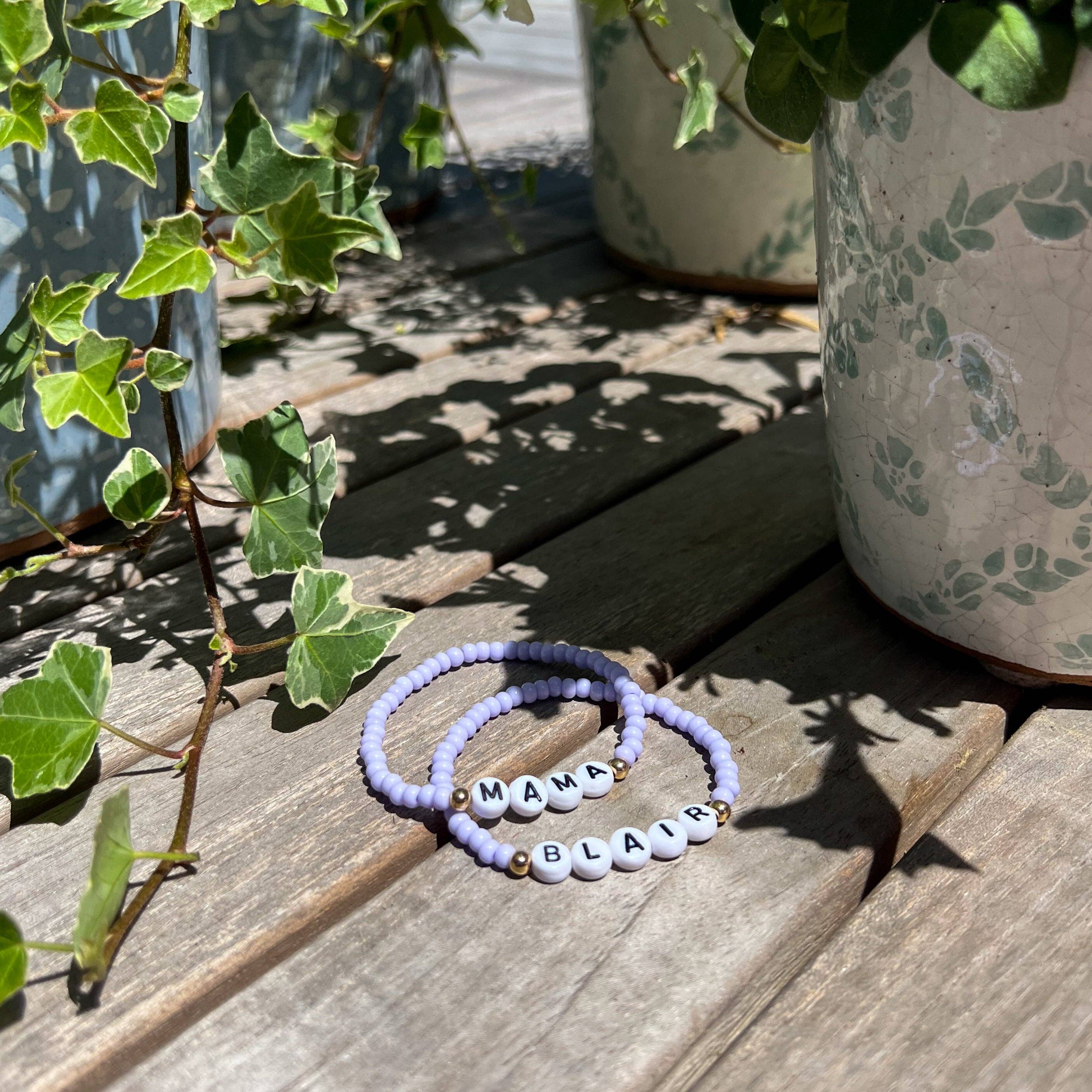 Names For Good - Wholesale Beaded Bracelet - Mommy & Me Pastel Set7