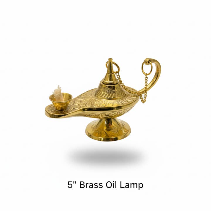 FOREIGN BAZAAR - Wholesale Sculpture - 5” Brass Oil La