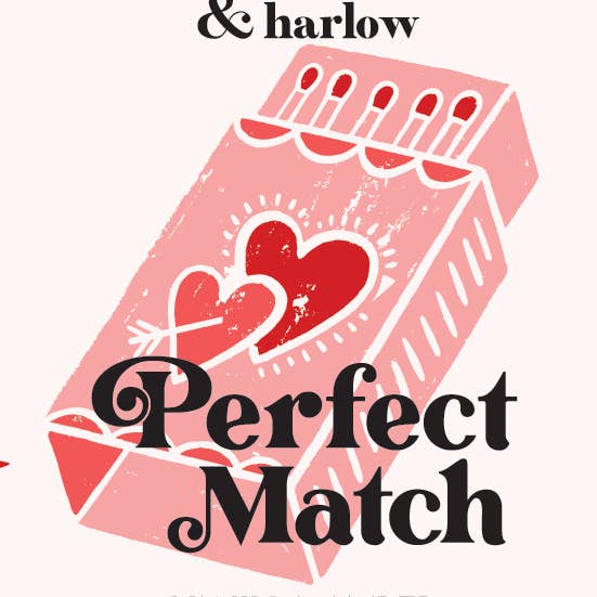 Candela di soia alla vaniglia e ambra *Perfect Match* per San Valentino per la vendita all'ingrosso da parte di Charleston & Harlow Candle Co.