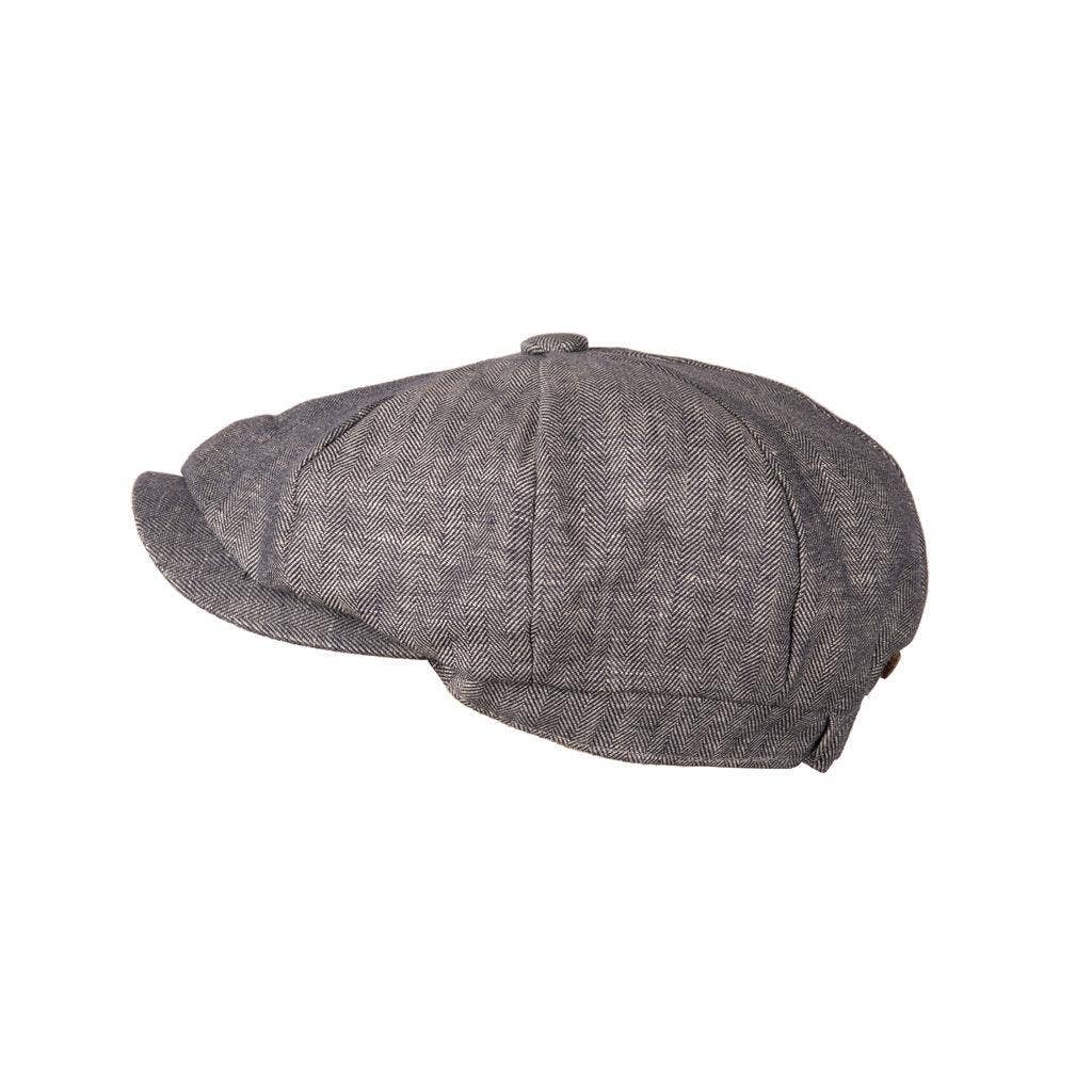 Heritage Traditions - Wholesale Newsboy/Schoolboy Hat - Unisex - Carlyle Herringbone Linen Newsboy Cap12