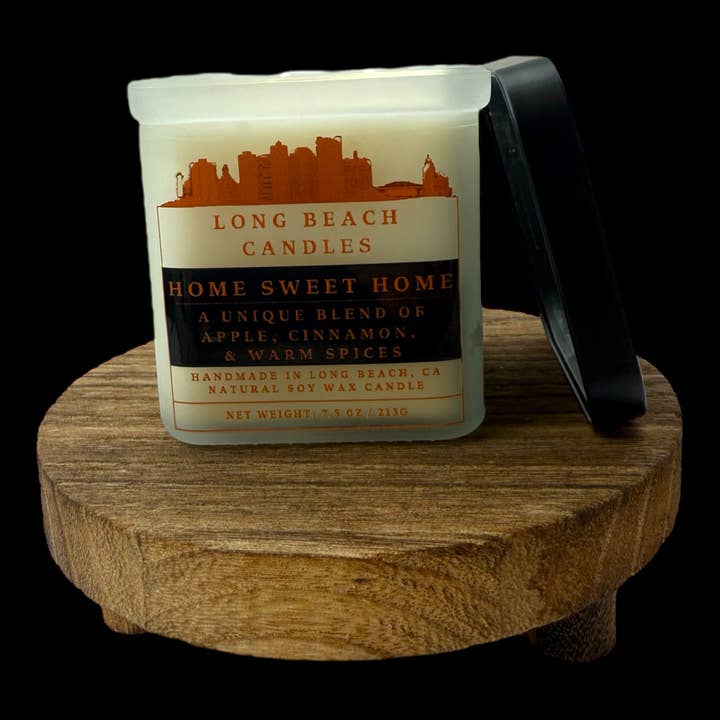 Home Sweet Home 7,5 oz ljus för wholesale av Long Beach Candles