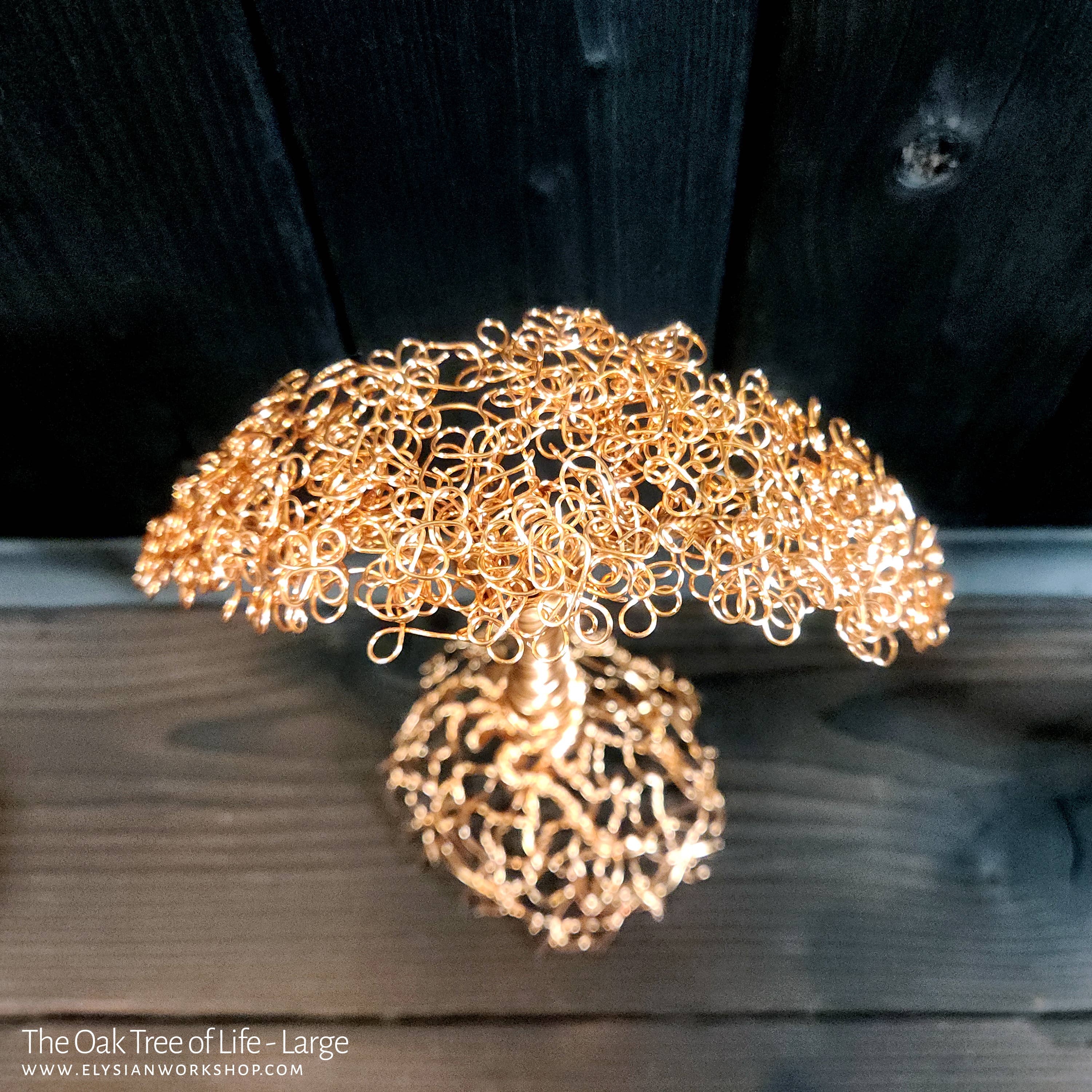 Elysian Workshop - Wholesale Sculpture - The Oak Bonsai Tree Handmade Copper Sculpture Boho4